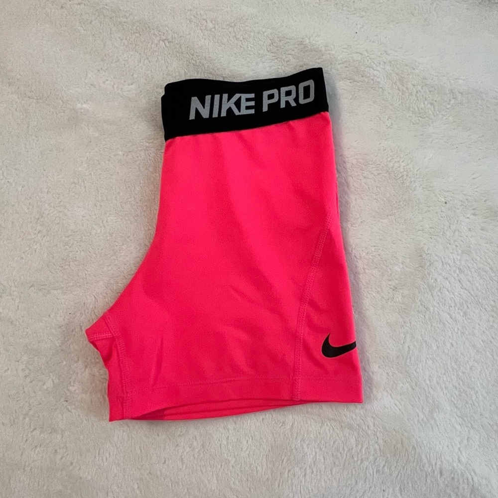 Kids/Women hot pink and black Nike Pros